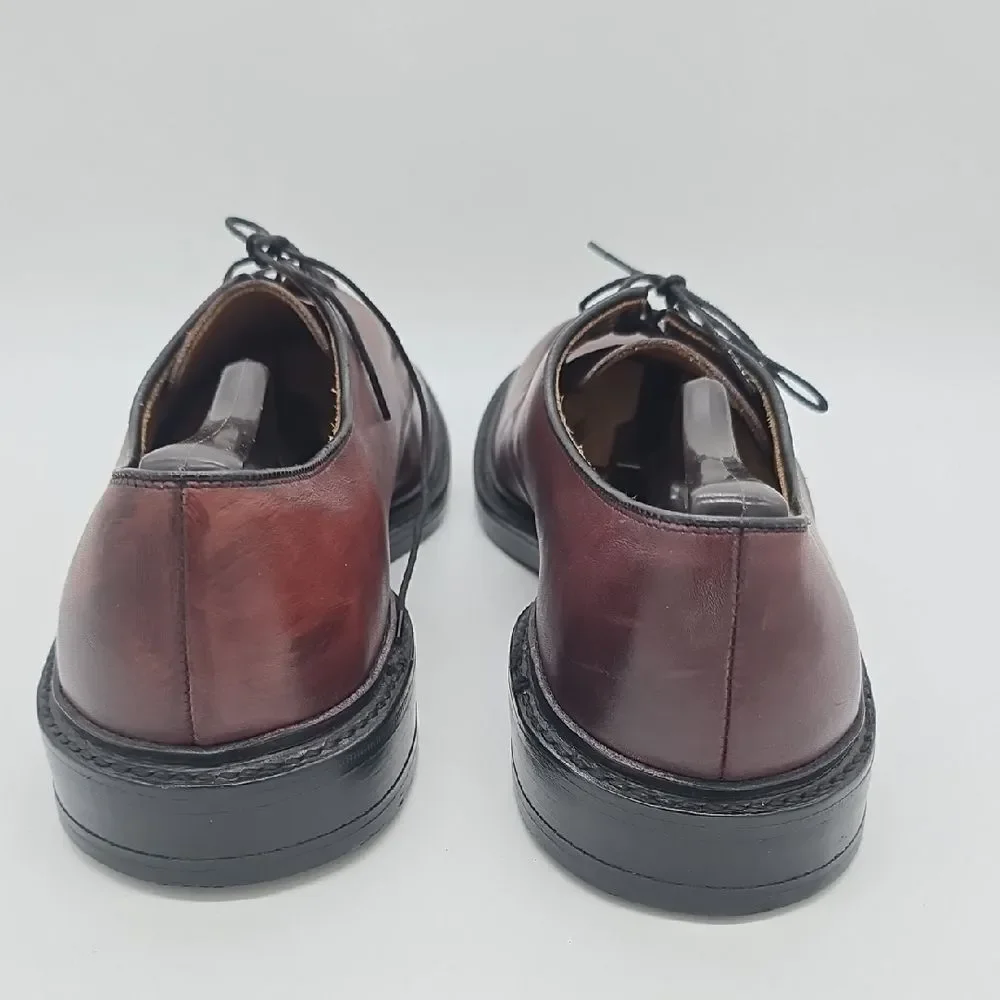 Allen Edmonds Men's Wine/Burgundy Leather Derby Shoes